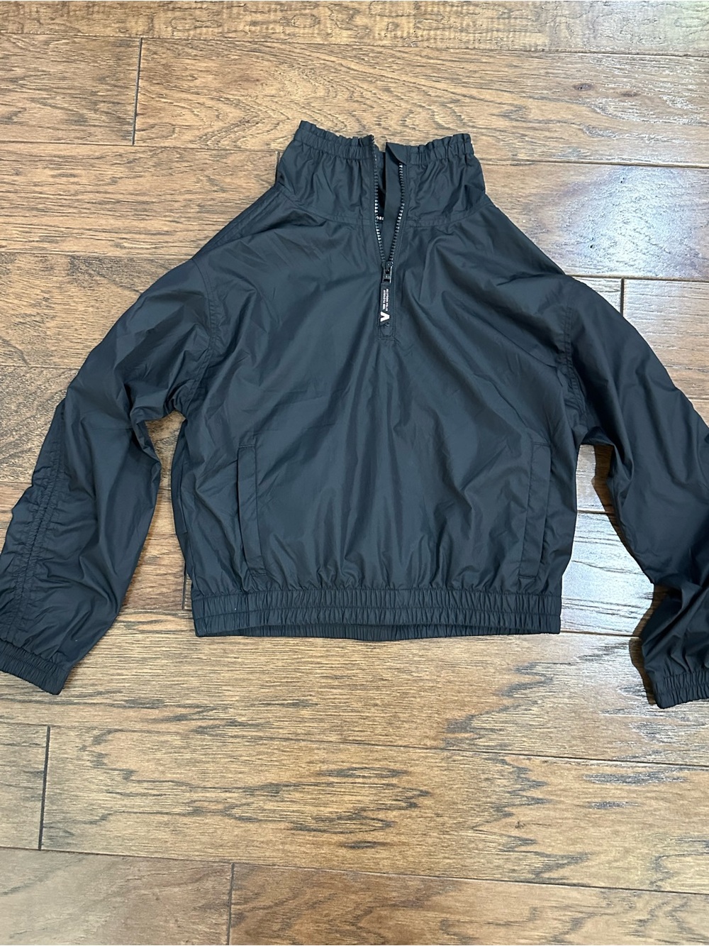Athleta Girl Allyson Felix Kids Black Windbreaker Jacket - Lightweight Pullover